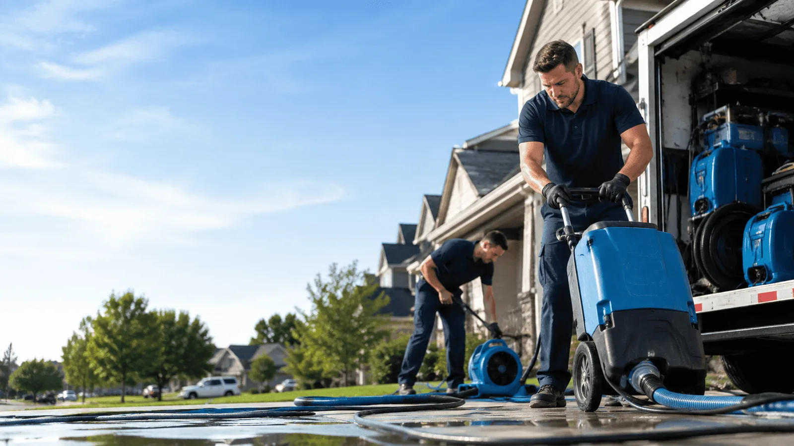 Dehumidification being performed in New Richmond, IN